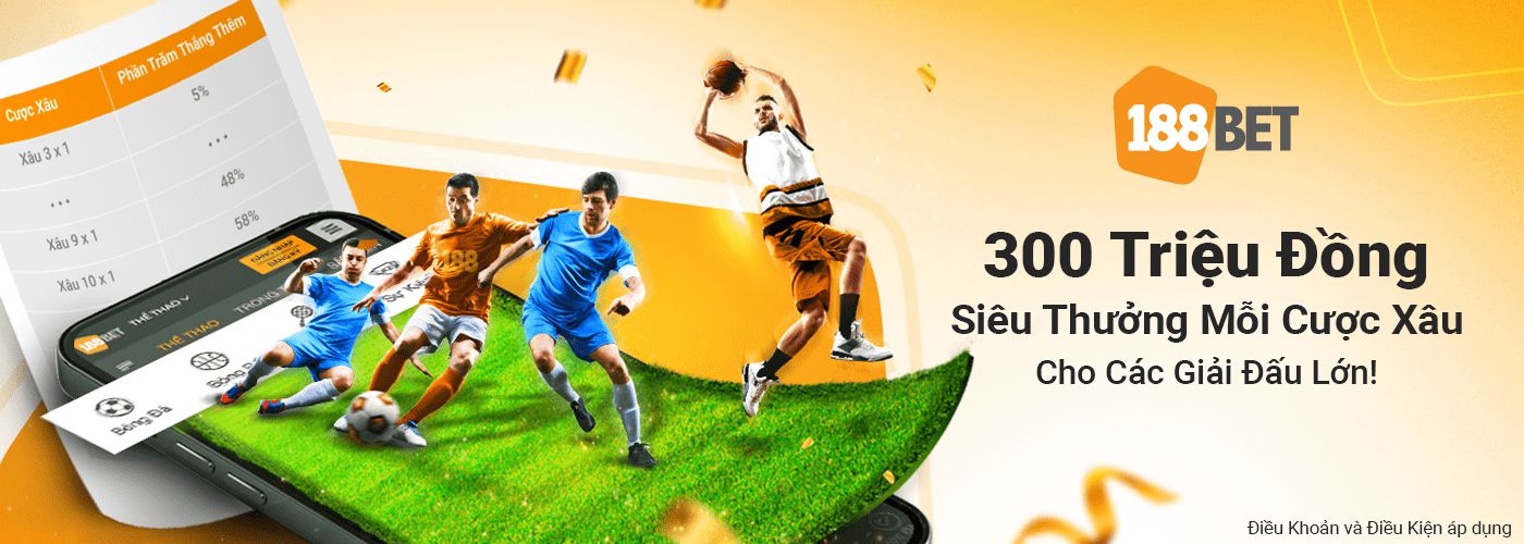 TOP 5 chương trình khuyến mãi 188bet cực kỳ hấp dẫn 4 banner cuoc xau 188bet cacuoctructuyen