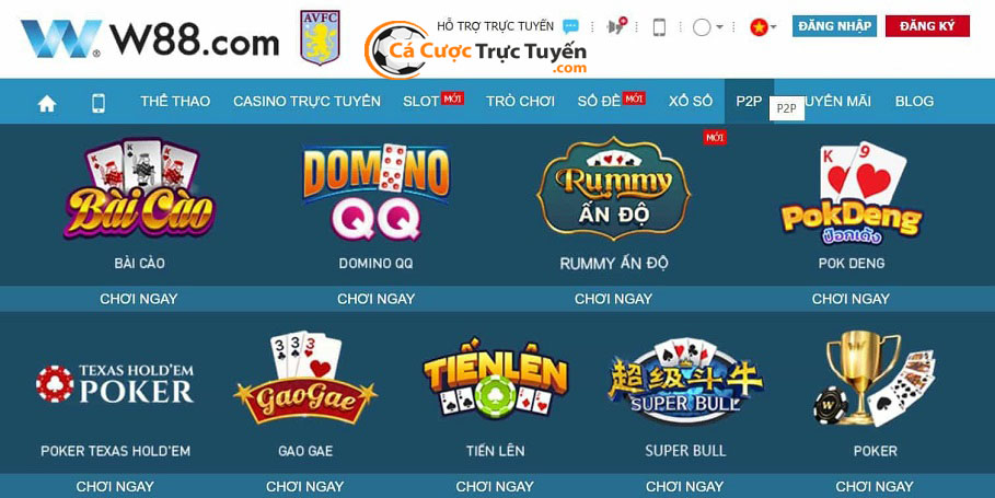 Top 5 trang game đánh bài online uy tín nhất năm 2026 4 Trang game đánh bài online miễn phí an toàn trên toàn quốc - Nhà cái W88